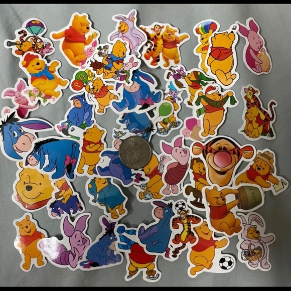 40 Winnie The Pooh Stickers - Picture 2 of 2